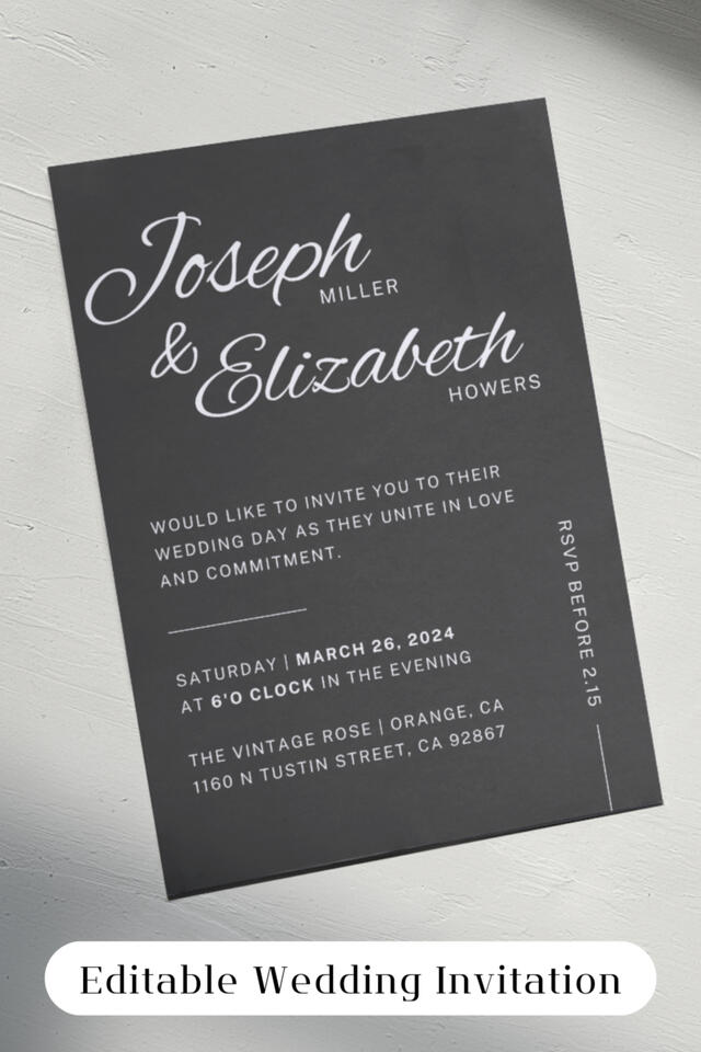 Print - Wedding Invitation